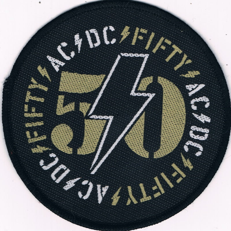 AC/DC | Fifty Circular Woven Patch - Image 2