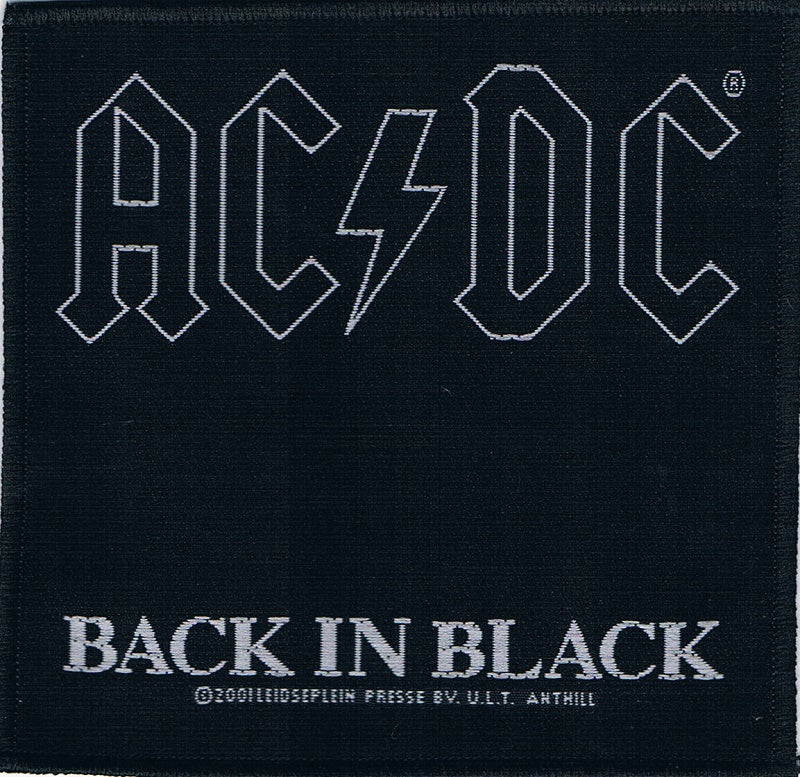 AC/DC | Back In Black Woven Patch - Image 2