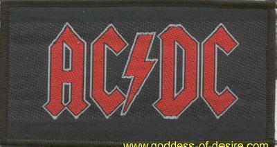 AC/DC | Logo Red Woven Patch - Image 2
