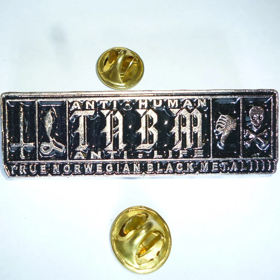 Anti Human Anti Life | Pin Badge True Norwegian Black Metal - Image 2