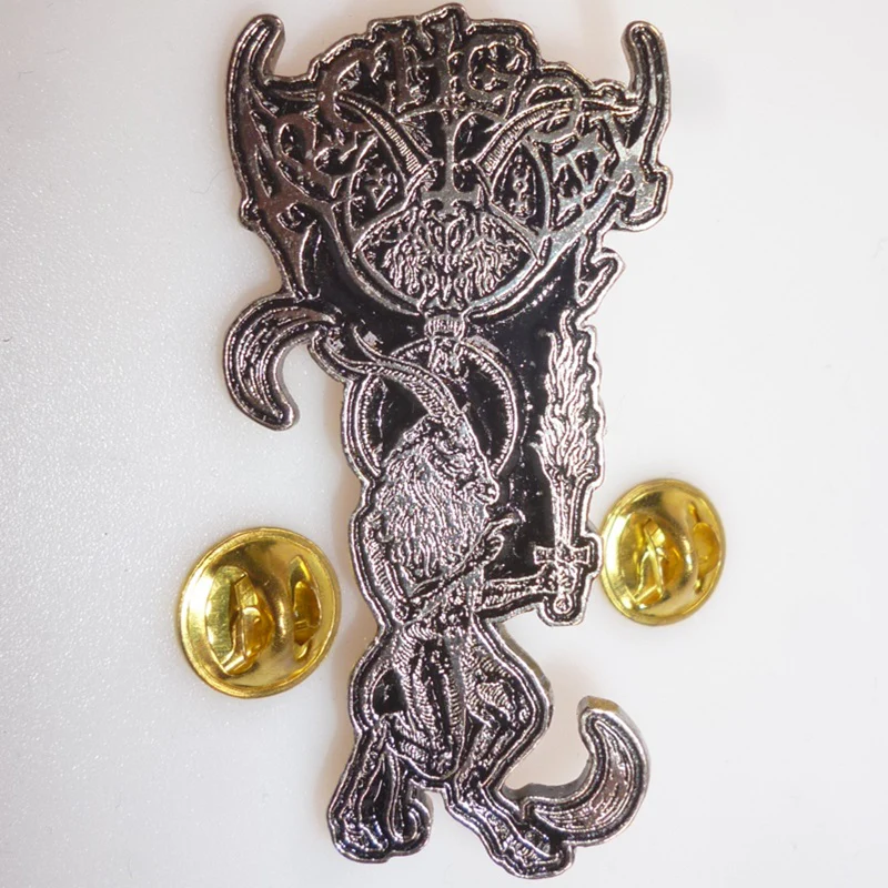 Archgoat | Pin Badge Flaming Sword - Image 3