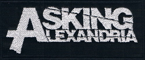 Asking Alexandria | Stitched White Logo
