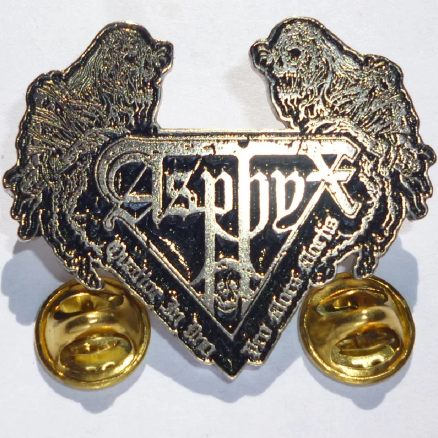 Asphyx | Pin Badge Pro Mora Mortis - Image 2