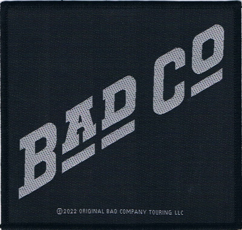 Bad Company | Silver Logo Woven Patch - Image 2