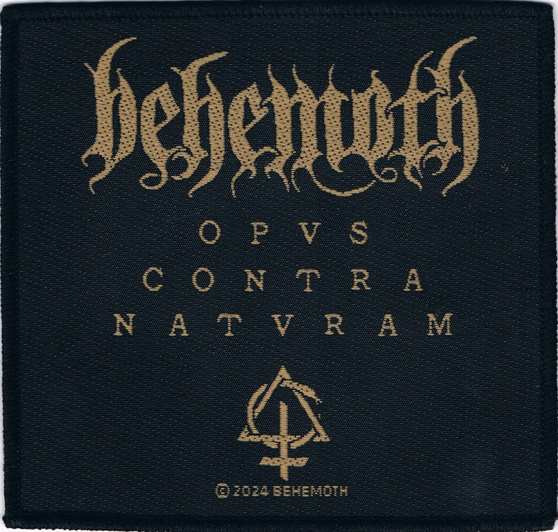 Behemoth | Opvs Contra Natvram Woven Patch - Image 2