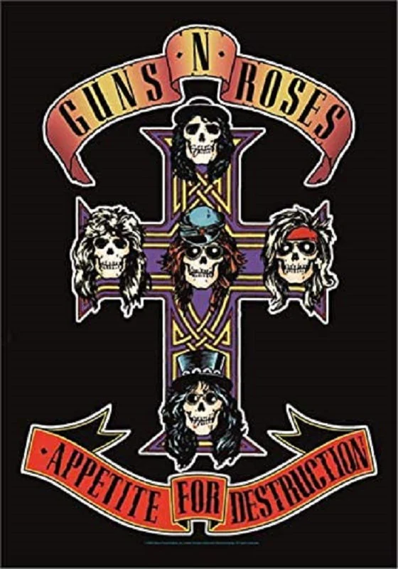 Guns & Roses | Appetite Cross Flag