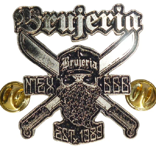 Brujeria | Pin Badge Gangster Est.1989 - Image 2