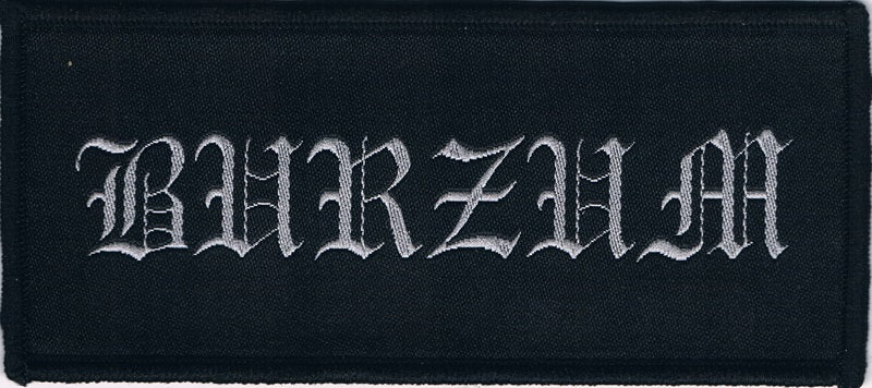 Burzum | Grey Logo Woven Patch - Image 2