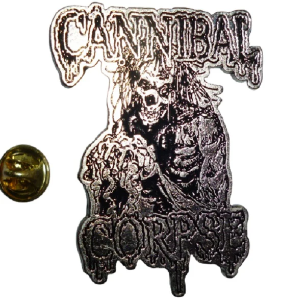 Cannibal Corpse | Pin Badge Zombie Eating Entrails - Image 2