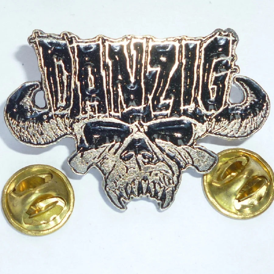 Danzig | Pin Badge Black Logo Skull
