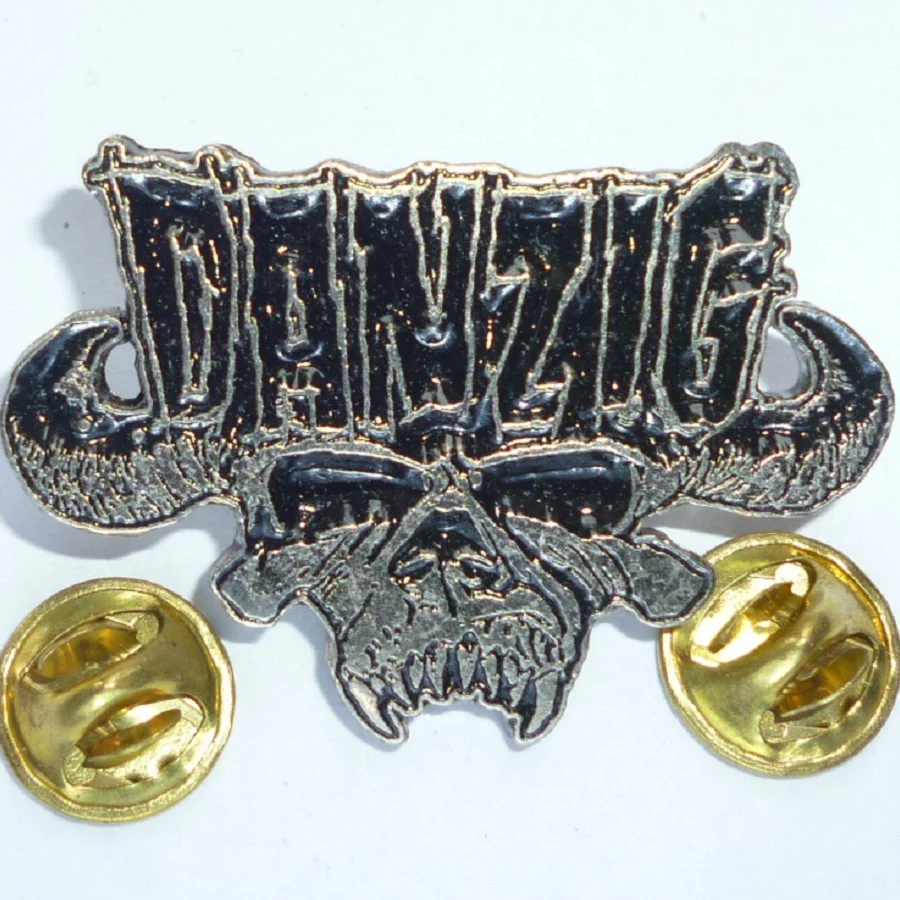 Danzig | Pin Badge Black Logo Skull - Image 2