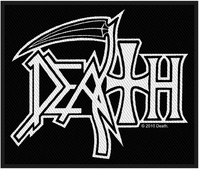 Death | White Logo Woven Patch
