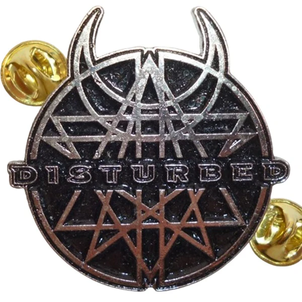 Disturbed | Pin Badge Believe Symbol Black - Image 2