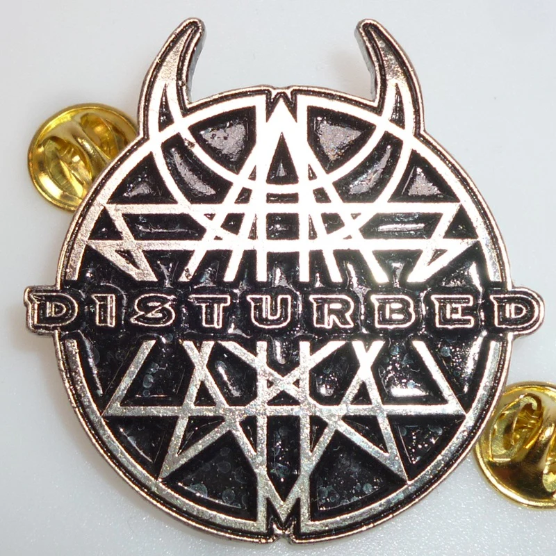 Disturbed | Pin Badge Believe Symbol Black - Image 3