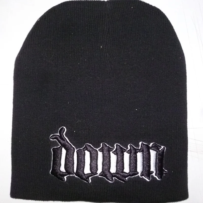 Down | Beanie Black White Logo - Image 2