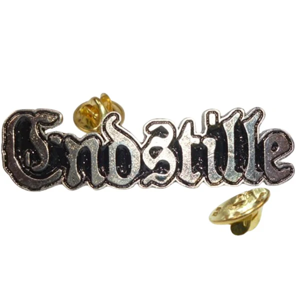 Endstille | Pin Badge Silver Logo