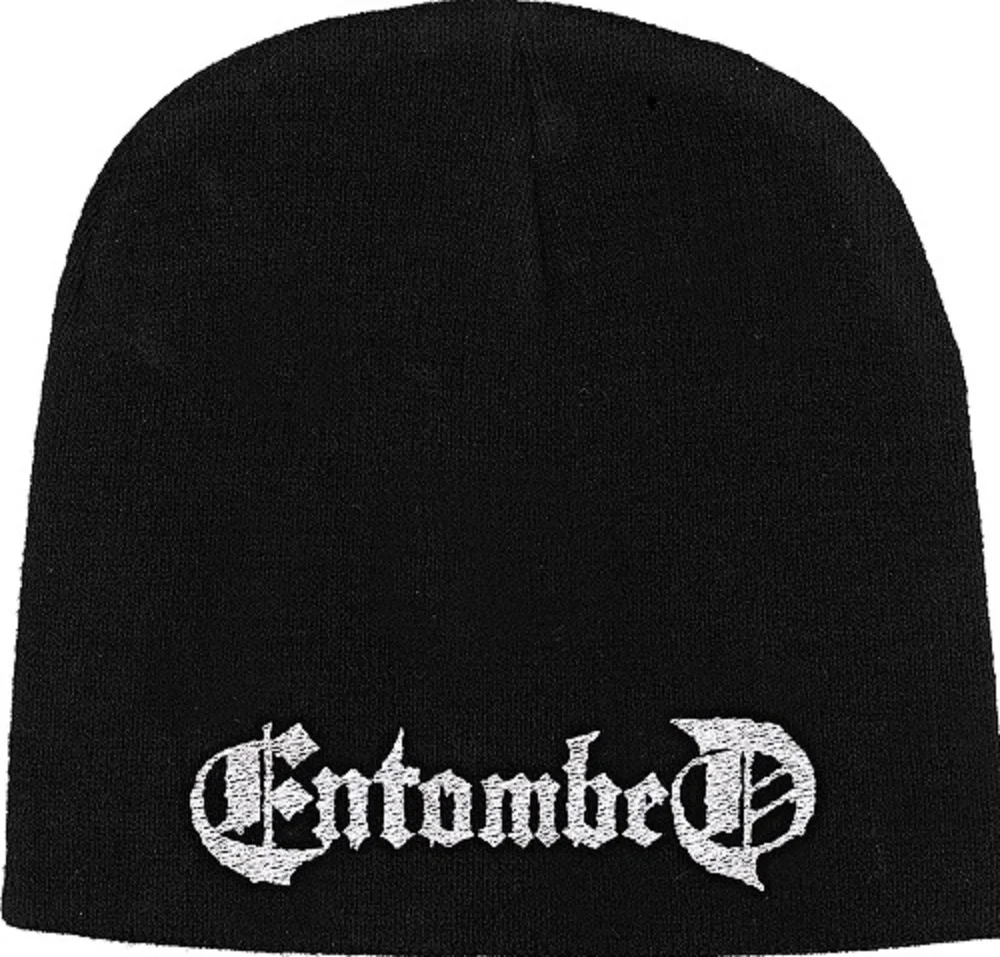 Entombed | Beanie Stitched White Logo