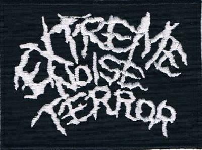 Extreme Noise Terror | Stitched White Logo