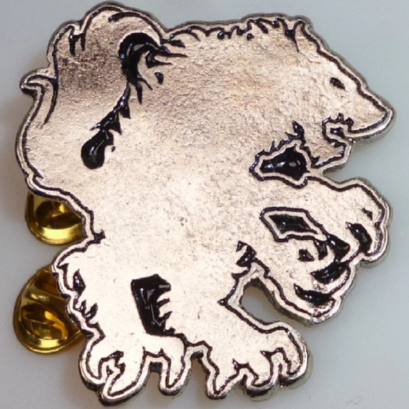 Generic | Pin Badge Creepy Wolf - Image 2