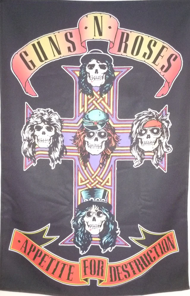 Guns & Roses | Appetite For Destruction Flag - Image 2
