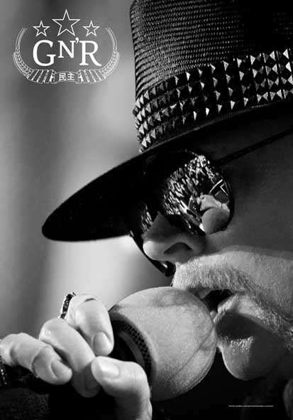 Guns & Roses | Axl Microphone Flag