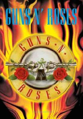 Guns & Roses | Flaming Bullet Logo Flag