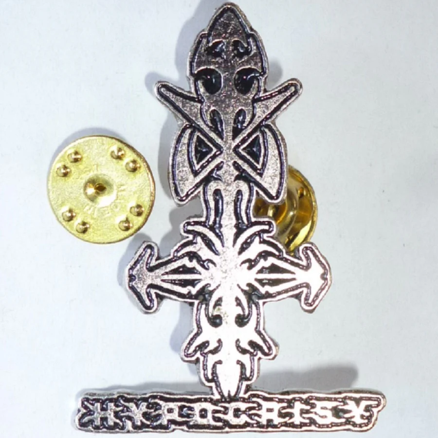 Hypocrisy | Pin Badge Cross Logo
