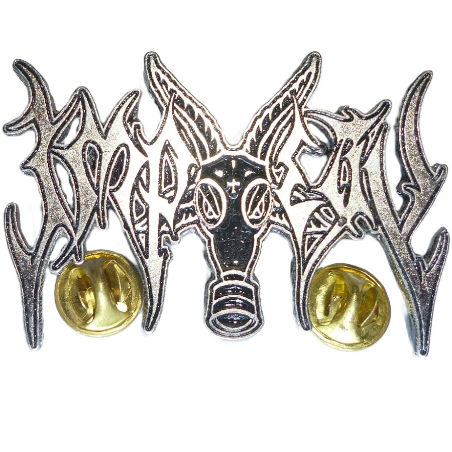 Impiety | Pin Badge Masked Goat Logo