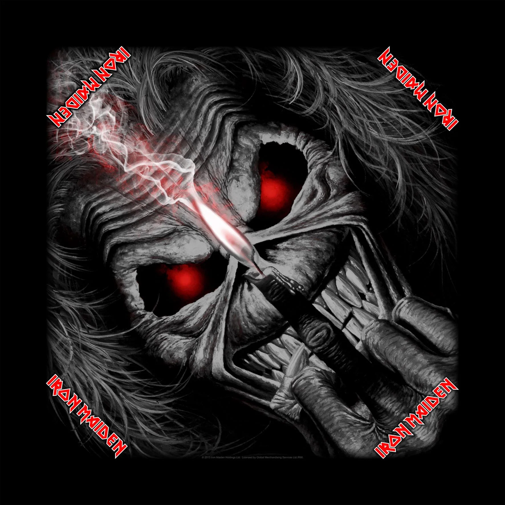 Iron Maiden | Bandanna Burning Finger