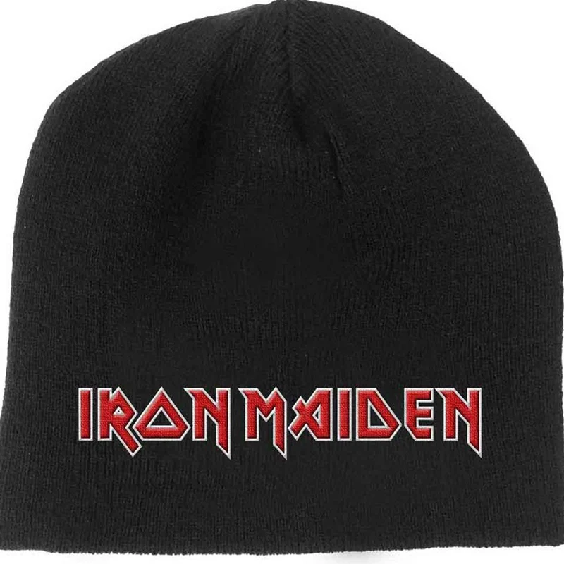 Iron Maiden | Beanie Red White Logo