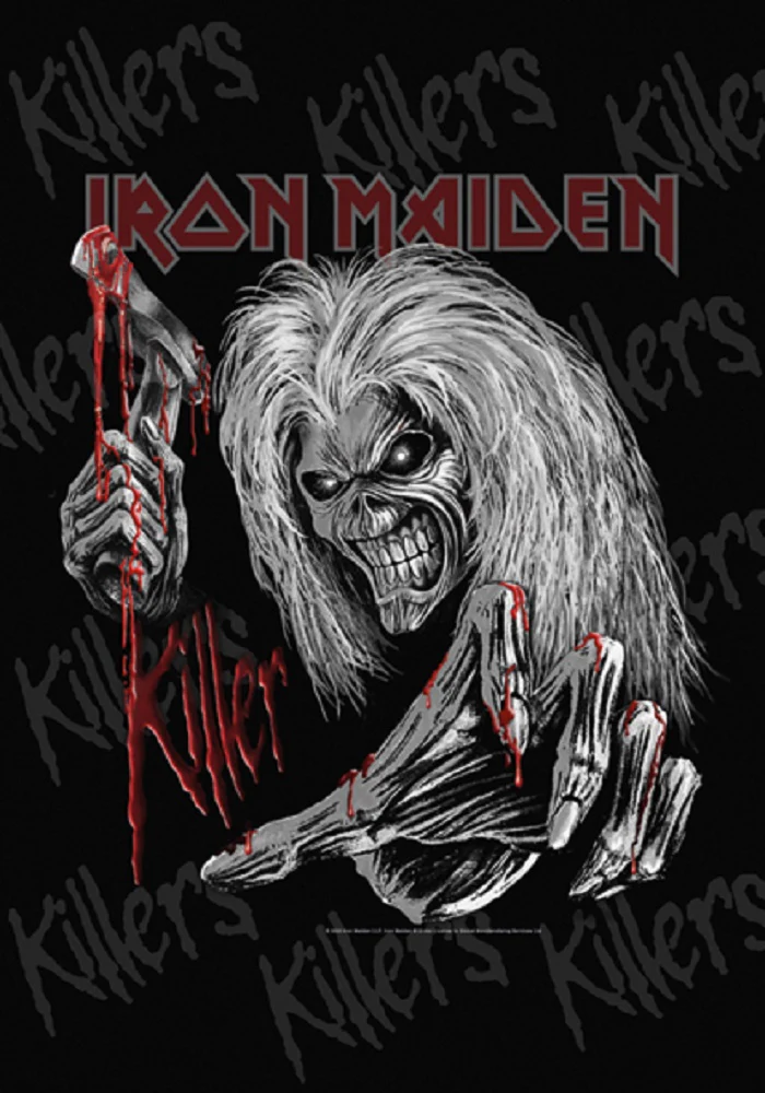 Iron Maiden | Killers Head Grey Flag
