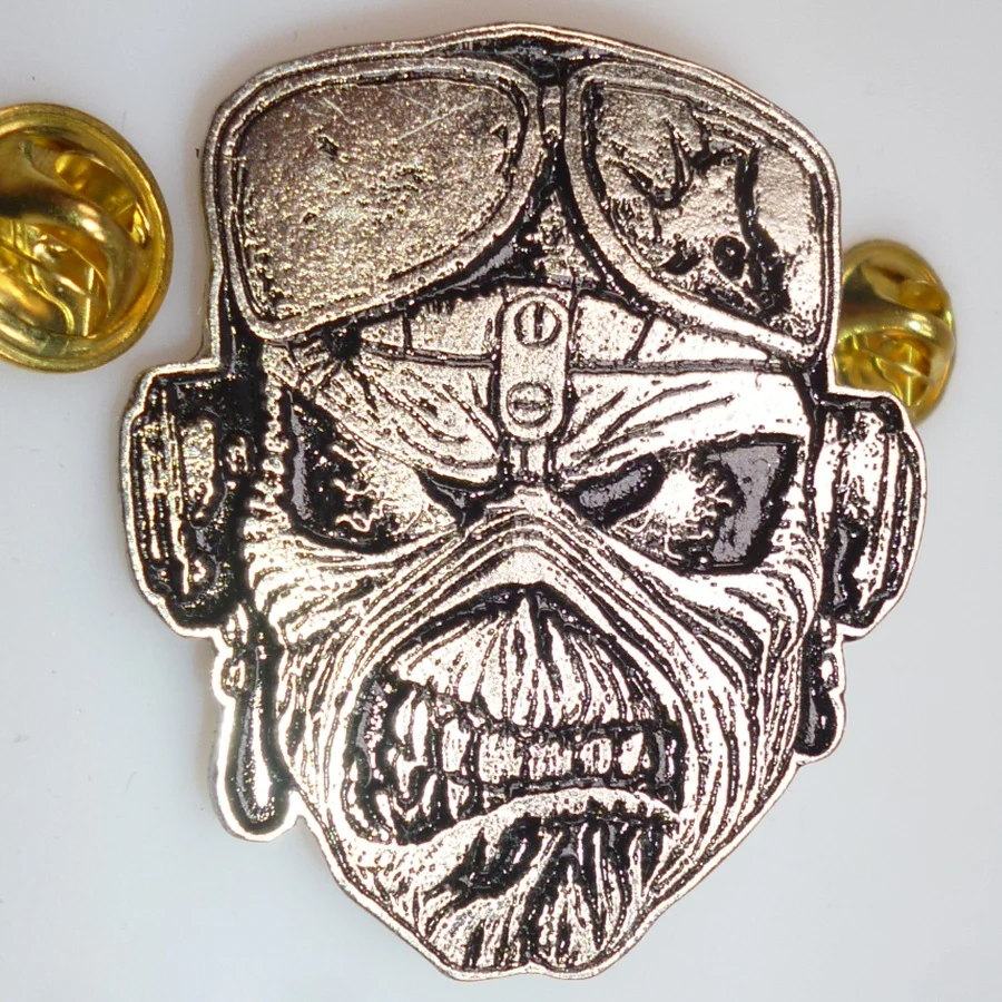Iron Maiden | Pin Badge Aces High Pilot - Image 2