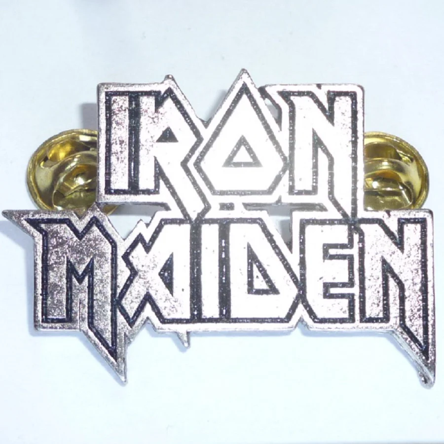 Iron Maiden | Pin Badge Logo 2 Lines - Image 2