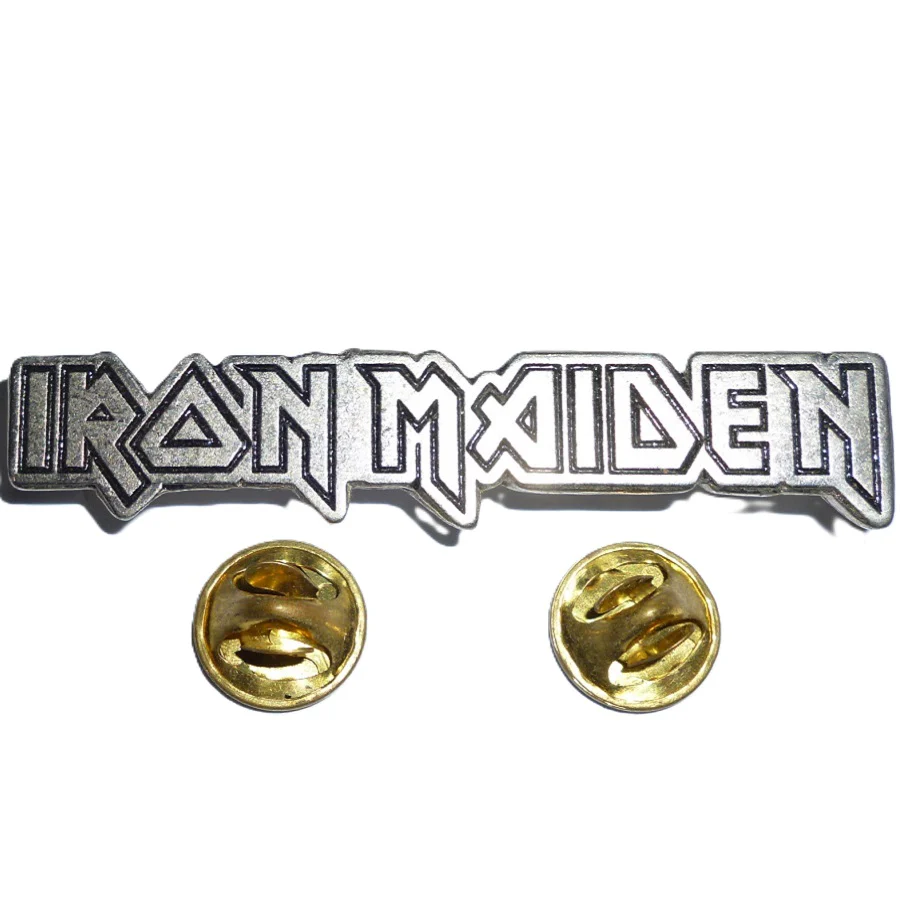 Iron Maiden | Pin Badge Long Logo