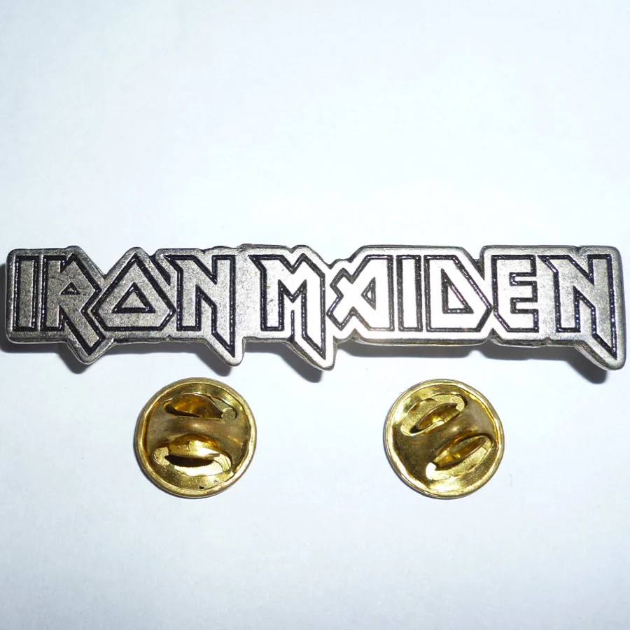 Iron Maiden | Pin Badge Long Logo - Image 2