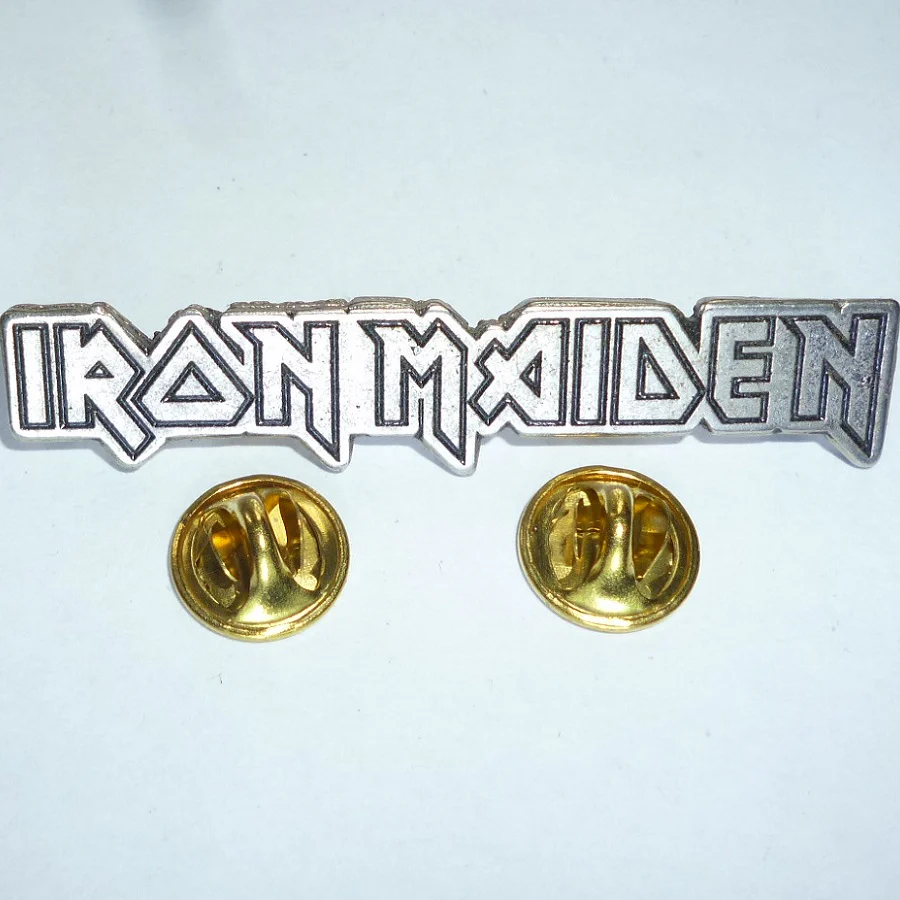 Iron Maiden | Pin Badge Long Logo - Image 3