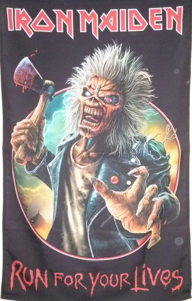 Iron Maiden | Run For Your Lives Flag - Image 2