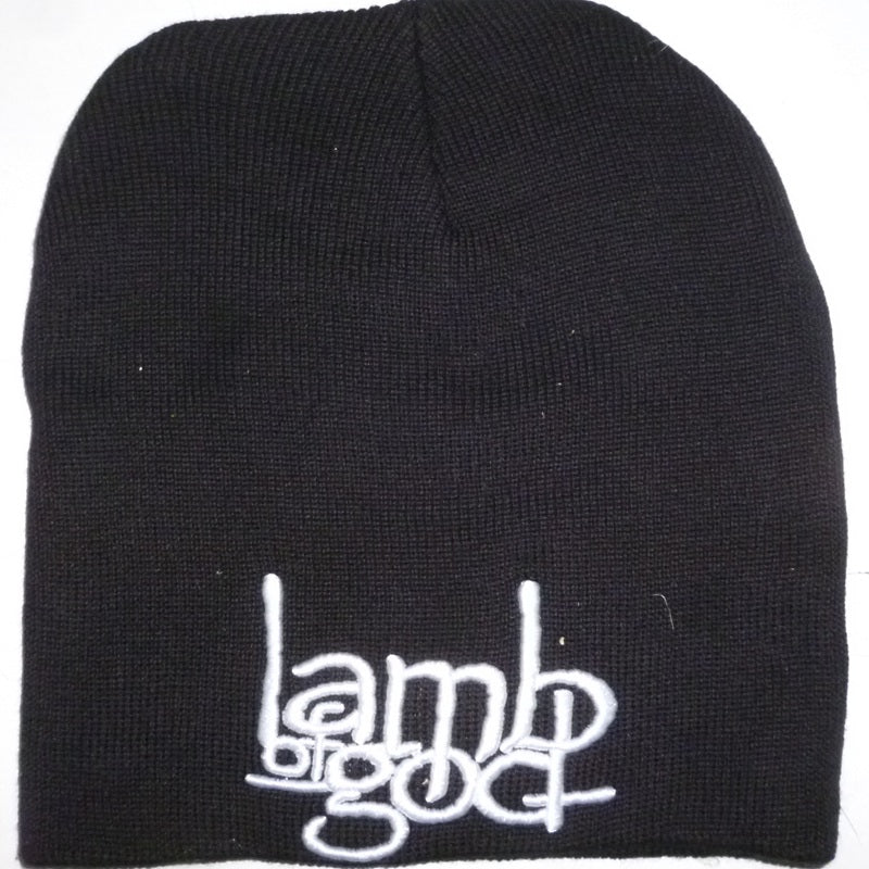 Lamb of God | Beanie White Logo - Image 2