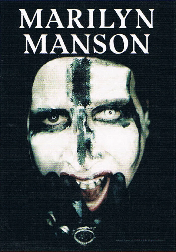 Marilyn Manson | Big Face Cross Flag - Image 2
