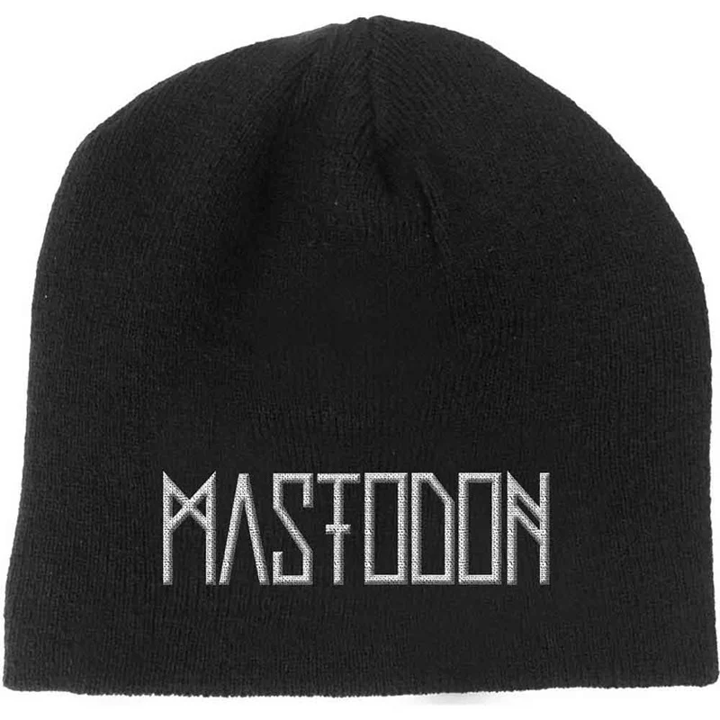 Mastodon | Beanie White 3D Logo
