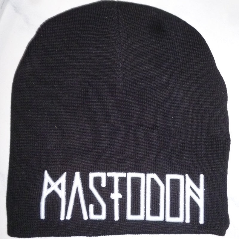 Mastodon | Beanie White 3D Logo - Image 2