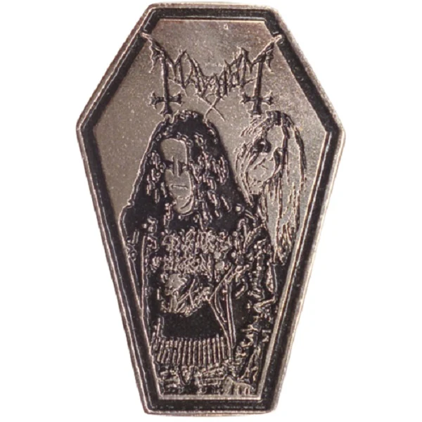 Mayhem | Pin Badge Euronymous & Dead Coffin Shape
