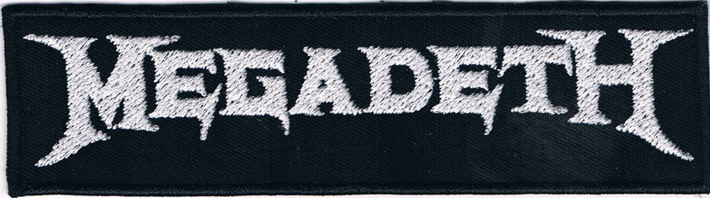Megadeth | Stitched White Logo Patch