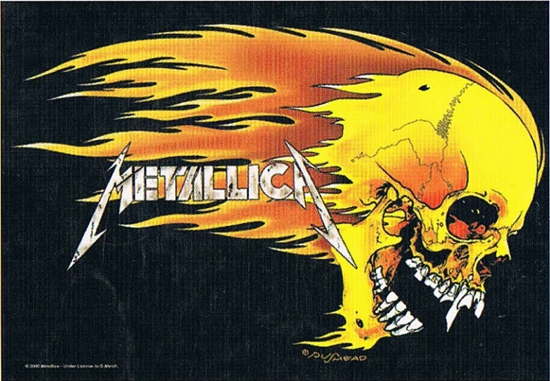 Metallica | Flaming Skull Flag - Image 2