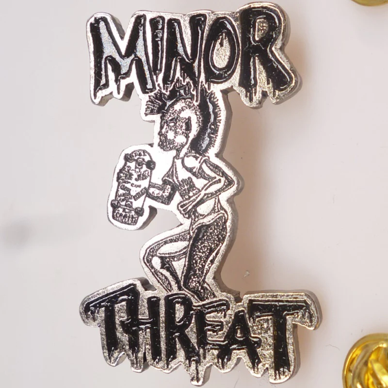 Minor Threat | Pin Badge Logo Skate Punk - Image 2