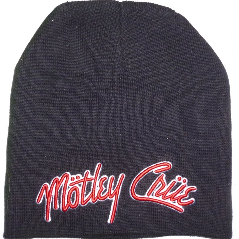 Motley Crue | Beanie Red White Logo - Image 2