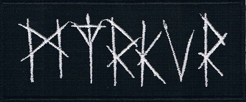 Myrkur | Stitched White Logo