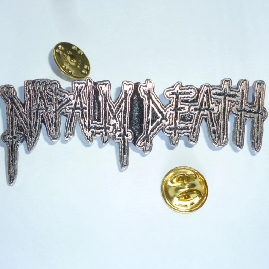 Napalm Death | Pin Badge Long Logo - Image 2