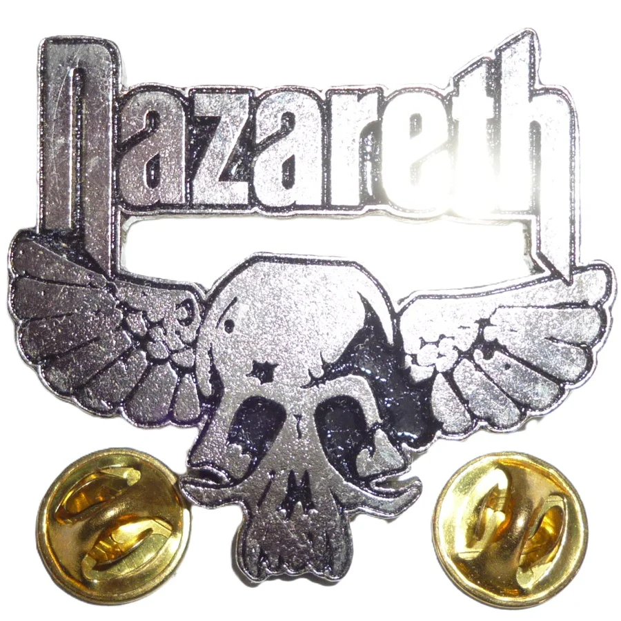 Nazareth | Pin Badge Winged Skull - Image 2