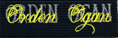 Orden Ogan | Stitched Silver Yellow Logo